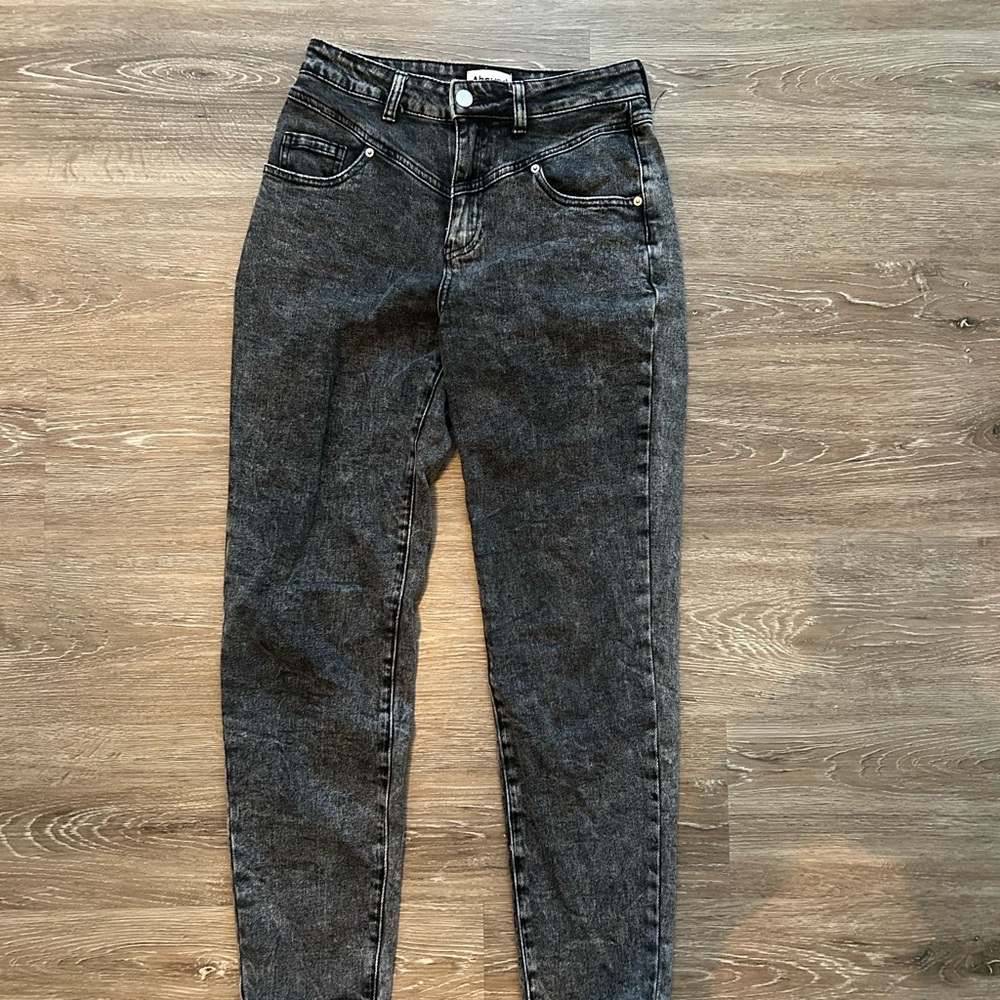 Women's Black Acid Wash Jeans Abound